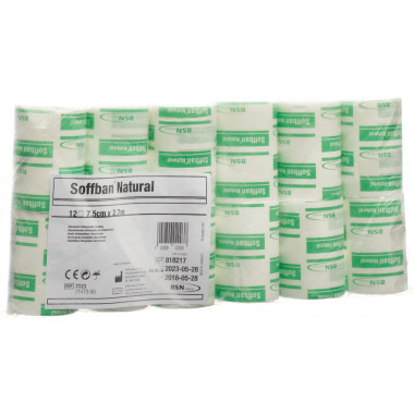 Soffban benda imbottita naturale 7,5cmx2,7m 12 pezzi