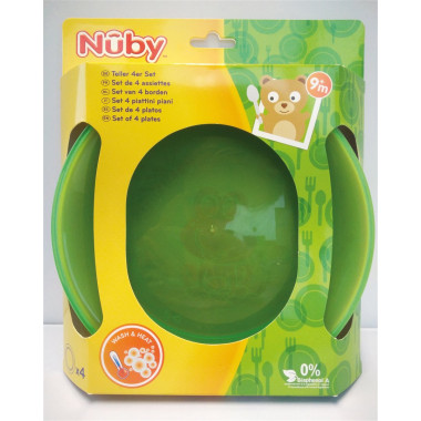 Set di piatti Nuby per microonde 4 pezzi