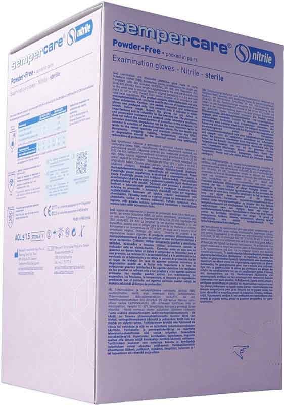 Sempercare Nitrile S sterile non polverizzato 50 x 2 pezzi