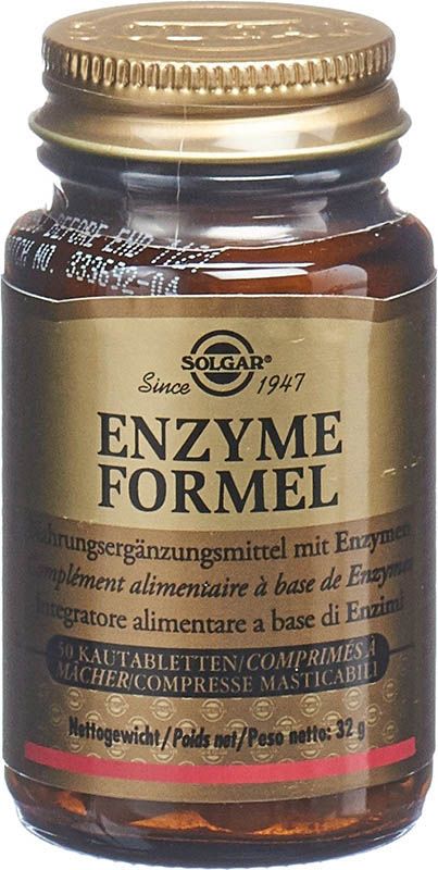 Solgar Enzyme Formula Compresse masticabili Fl 50 pezzi