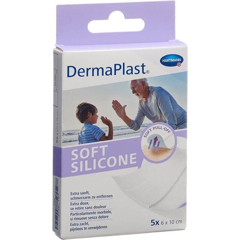 DermaPlast Silicone morbido 6x10cm 5 pezzi