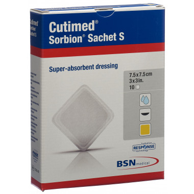 Cutimed Sorbion Bustina S 7,5x7,5 cm 10 pezzi