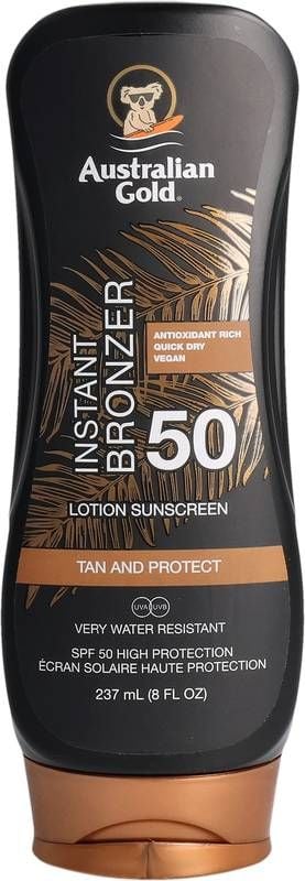 Lozione AUSTRALIAN GOLD con Bronzer SPF50 237ml