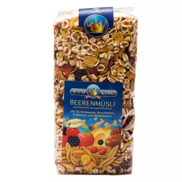 Muesli ai frutti di bosco BioKing 375g