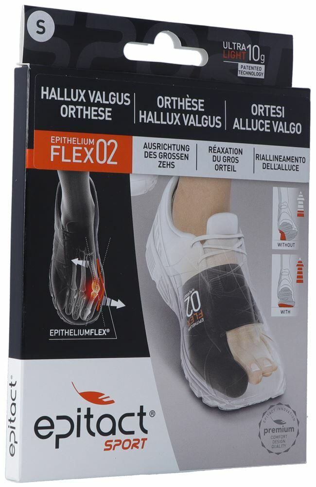 Ortesi EPITACT® SPORT Alluce Valgo S 20-21,5 cm