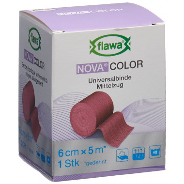 Flawa Nova Colour Ideal benda 6cmx5m rosso