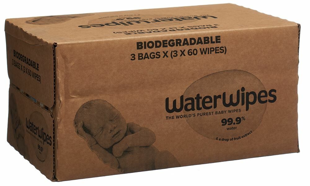 WaterWipes salviette umidificate per bambini 3 x 60 pezzi